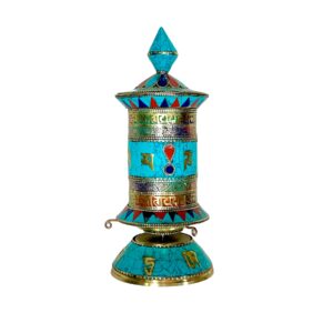 RUEDA DE ORACIÓN "OM MANE PADME HUM" 23 Cm